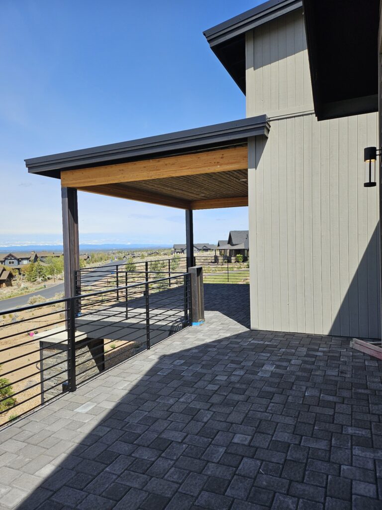 outdoor custom metal railing